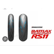 TYRE BRIDGESTONE BATTLAX RS11 RACING STREET SIZE :120/70ZR17, 190/55ZR17, 200/55ZR17.
