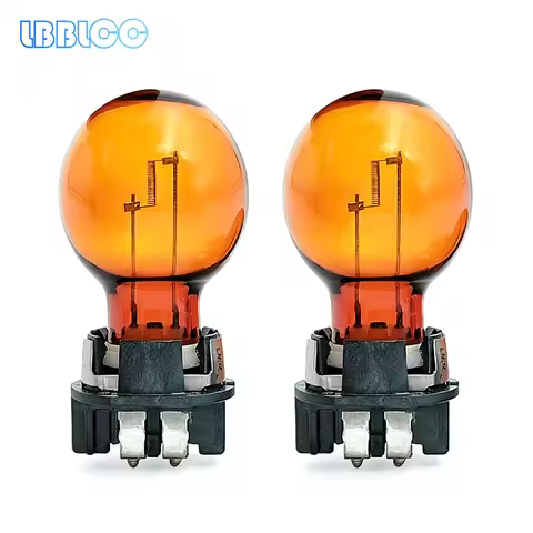 2Pcs PWY24W Original Halogen Lamp For Audi A3 A4 A5 VW Golf CC MK7 BMW Amber Front Turn Signal Light