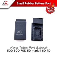Tutup Port Baterai Kabel Kamera Canon 50D 60D 70D 5D mark ii 6D 7D Rubber Karet Lubang Dummy