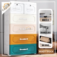 Little Carpenterr Clothes Drawer Cabinet Cupboard Almari Laci Besar Wardrobe Drawer Rak Baju Bertutu
