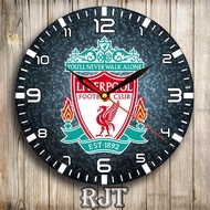 Liverpool Wooden Wall Clock Jam Dinding