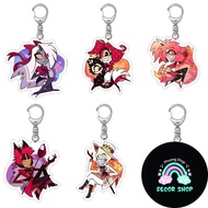 Acrylic Hazbin Hotel Keychain Peripheral Personality Pendant Same Style Hazbin Ani Hotel Double-Side