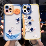 Case OPPO A55 reno5 pro reno7pro reno4Z reno5Z reno7Z reno4F reno5F reno6 4G reno 5 pro 6 7pro 7Z 5Z 4Z 4F 5F reno5 F 5G cute astronaut Transparent Soft Case Cover