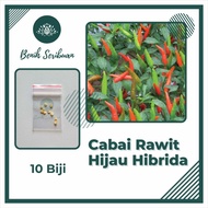 10 Bibit Cabe Rawit Hijau Hibrida F1 Hiter Benih Cabai Annum Super