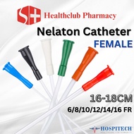 FEMALE Nelaton Catheter Urine Catheter 6/8/10/12/14/16FR (MADE IN MALAYSIA)
