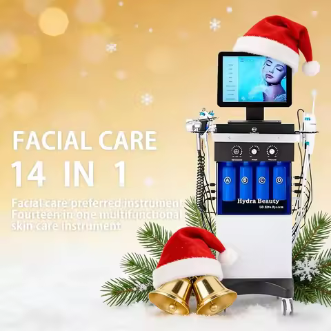 14 In 1 hydra beauty facial Machine Skin Peeling hydra beauty facial Hydradermabrasion Korea Aqua Pe