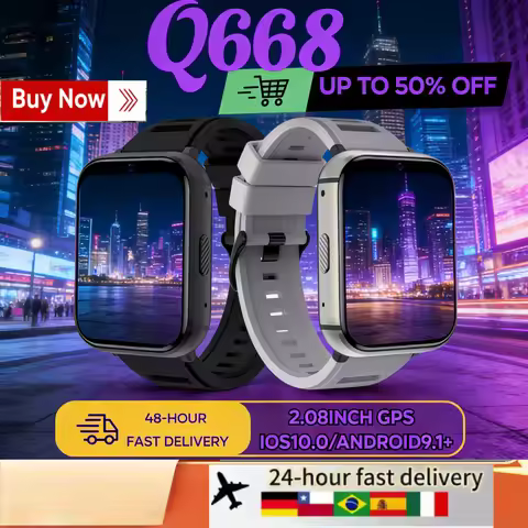 Q668 4G Smartwatch 1.99 Inch screen Wifi SIM Outdoor GPS Waterproof Android IOS Smartwatch Battery i