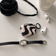 Case for AirPods 4 [2024] AirPods Pro2 Pro 3 2 1 Apple Wireless EarPods Protector Black and White Cu