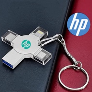 HP PenDrive 1TB 2TB แฟลชไดร์ฟ USB สำหรับ IOS Android Pendrive 4in1สมาร์ทโฟนไมโคร USB USB