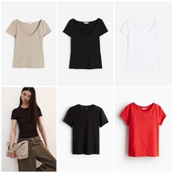 Women's white T-shirt size M HM H&M_authentic US