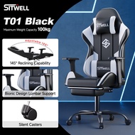 LENOBLE T01 Pro Gaming Office Chair Ergonomic Computer Chair Kerusi Gaming With Heavy-Duty Steel Bas
