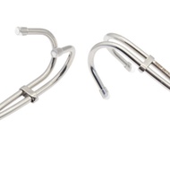 2X Scuba Diving Double Dual Stainless Steel Reef Drift Hook with Line and Clips Hook Black