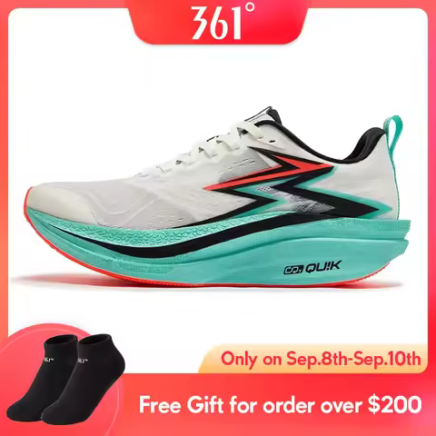 361 Degrees Flame 4.0 MIX Men's Carbon Plate Running Shoes Cushion Durable Lightweight Racing Marath