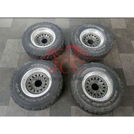 SUZUKI JIMNY 15INCH RAGUNA DOUBLE LIP WITH YOKOHAMA GEOLANDAR M&T TYRE [1]