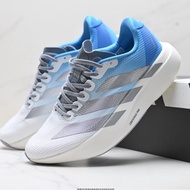 Adizero Evo SL 2 Comfortable Anti-Slip Wear-Resistant Low-Top Casual Running Shoes White Blue Silver