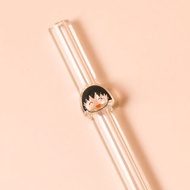 【Pinkoi x 櫻桃小丸子】小丸子造型玻璃吸管