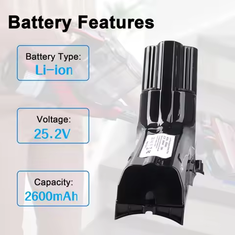 25.2V 2600mAh Rechargeable Li-ion Spare Battery for Philips SpeedPro Max XC7043/01 XC8045/01 XC8147 