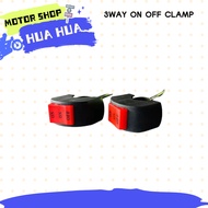 HUAHUA Handle Bar 3way on off clamp Switch LED Headlight , MdL Foglight switch for Motorcycle
