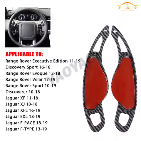 2Pcs Car Steering Wheel Paddle Shift DSG Extension For Jaguar XF XE XJ F-PACE F-TYPE X760 X250 X260 