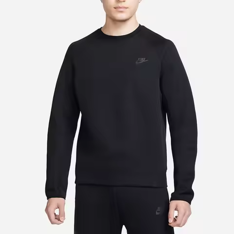 Nike Official Genuine TCH FLC Men's Knit Round Neck Sportswear Sweatshirt FB7917-010