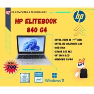LAPTOP HP ELITEBOOK 840 G4 ( CORE i5 7GEN / 256GB SSD / 8GB RAM)