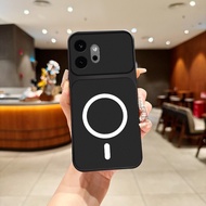 Casing For Honor 600 Pro KJ-NX9 VKP-NX9 Faux Sheepskin Circular Magnetic Soft Phone Case Protector F