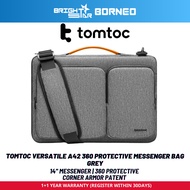TOMTOC Versatile A42 360 Protective Messenger Bag - Black / Grey