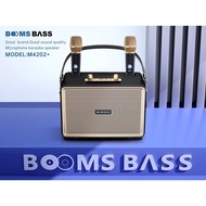 ลำโพงบลูทูธ Booms bass รุ่นM4202 เสียงดี เบสหนัก คุณภาพเสียงยอดเยี่ยม แถมฟรีไมค์ลอย 2 ตัว