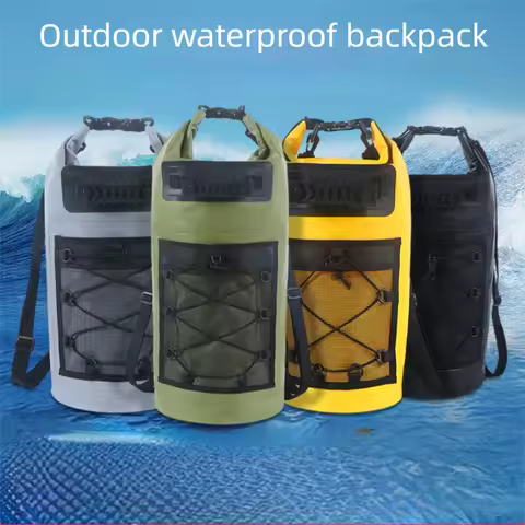 PVC Waterproof Dry Bag 10L/20L/30l/40L Outdoor Diving Foldable Man Women Beach Swimming Bag Rafting 