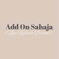 Add On Mas Kahwin Printed Untuk Pembeli Frame Gubahan Sahaja