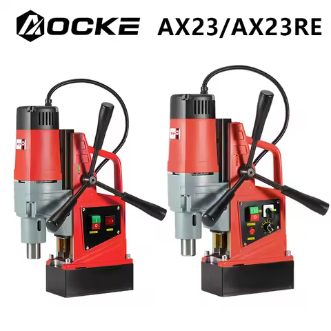 AOCKE AX23/23RE 220V Small Electric Magnetic Drill 1500W Portable Industrial Grade Drilling Machine 