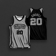 Ginobili Vintage Mesh Authentic Cut Jersey