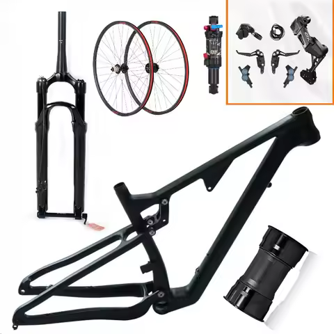 F.YUZHE AM T1000 carbon fiber full suspension,double suspension 15/17/19/21cm MTB frames 27.5/29in s