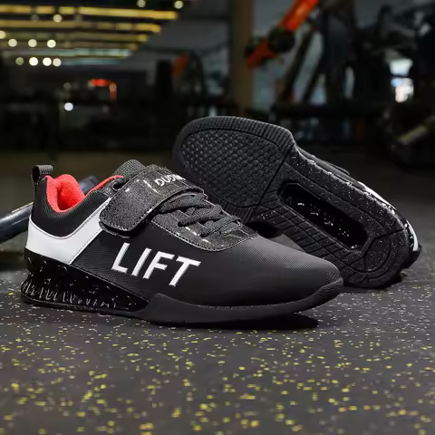 2025 New Men WeightLifting Shoes Balance Powerlifting Squat Shoes Non Slip Strength Training Shoes C
