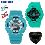 Original G-Shock Baby-G Men Women Sport Watch Couple Set GA110 BA110 Dual Time Display Water Resista
