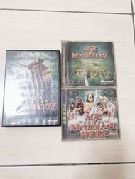 近乎全新PC遊戲收藏 世紀帝國系列神話世紀中文珍藏版 遊戲光碟 原聲帶典藏限定版 age of mythology
