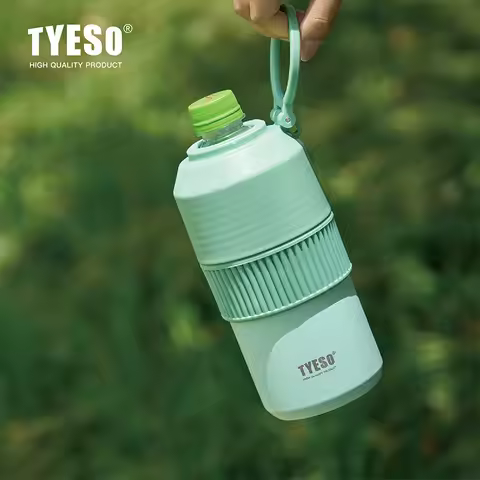 Tyeso High-Performance Insulated Cold Drink Bottle Portable Large Capacity Lightweight Tumbler for O