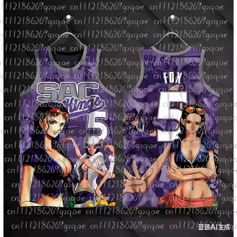2026 New Anime One Piece Special Design Giannis Antetokounmpo #34 Basketball Jersey Kids 3D Printed 