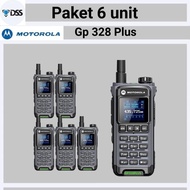 PAKET 6 UNIT HT MOTOROLA GP 328 PLUS WALKIE TALKIE JARAK JAUH 10 KM - Elvoir Store