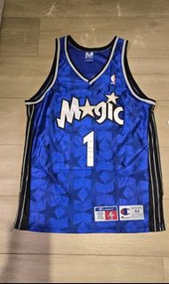 Champion Penny Hardaway 98-99 Orlando Magic Blue Star Road Authentic AU Jersey 球員版 落場版 球衣 波衫 藍暗星 siz