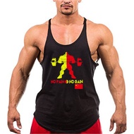 Summer Brand Gyms Singlet Canotte Bodybuilding Stringer Tank Top Men Fitness shirt Muscle Guys Sleev