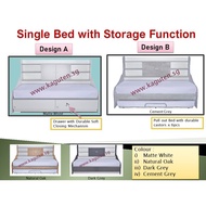 Day bed Single | Wooden bed with pull out bed | Space Saving bed with drawers SG