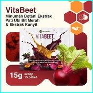 VitaBeet Original by Nutrihill - Minuman Ubi Bit & Kunyit | Lancarkan Darah, Tambah Tenaga & Sakit S