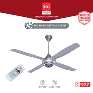 KDK M56SR (140cm) Remote Controlled Ceiling Fan with 3-speed and timer function