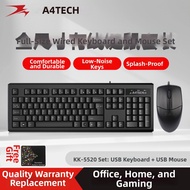 A4Tech | USB Wired Keyboard and Mouse Set for Gaming and Office