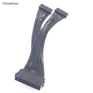 Fitow Dual PSU Power Supply 24 Pin ATX Motherboard Splitter Cable ATX Motherboard Extension Cable PS