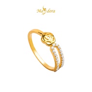MASDORA 916 Gold Ring Rings Cincin Emas ~ Sparkling i-Rose (EMAS 916/22K)