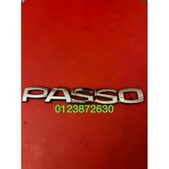 emblem Passo bonet belakang