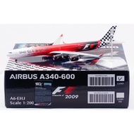 L2165 Alloy Collectible Plane Gift SQ Wings 1:200 Etihad Airways [ABU DHABI GRAND PRIX 2009] Airbus 