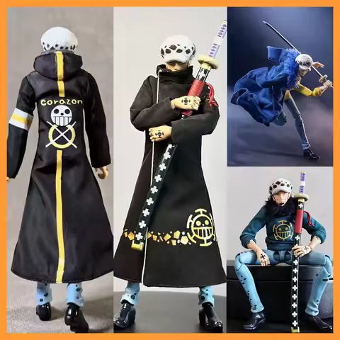 Shf Pirate King Rothra Fargara Tokushima Robe Fur Collar Sweatshirt Long Trench Coat Blue Shawl Clot